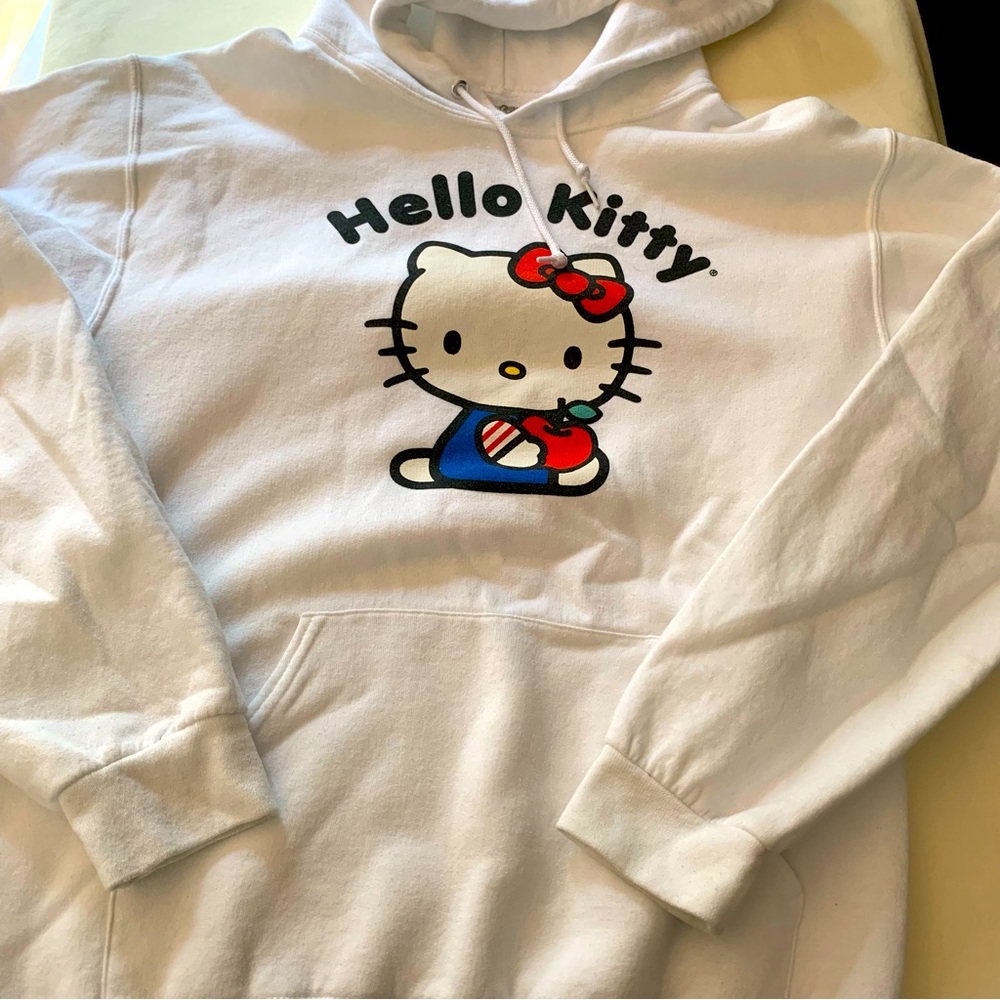 Adult Small Hello Kitty White Hoodie